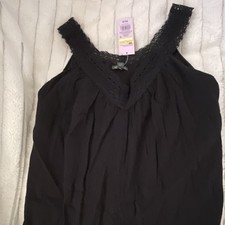 Wild Fable Black Sleeveless Swing Dress Size XS Tiered