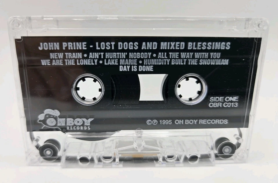 John Prine Cassette Tape Lost Dogs Mixed Blessings 1995 Oh Boy Records Folk Rock Foto 4 de 4