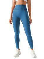 Push Up Leggings Damen S Blau Hohe Taille Sportleggings Yoga Fitness