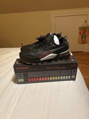 PUMA RS-0 Roland TR-808 Low Top Lace-Up Men's Sneakers Black/Silver