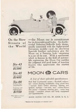 Moon Cars Conspicuous Downright Good Looks 1917 Vintage Ad Moon 