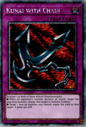 Kunai with Chain RA03-EN204 Platinum Secret Rare 1st Edition