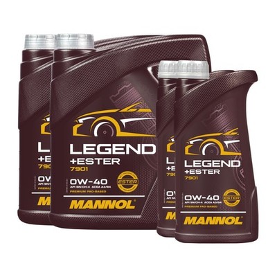 10 (2x4+2x1) Liter MANNOL SAE 0W-40 Legend + Ester Motoröl ACEA A3/ B3/ B4