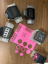 Lot of 5 Ek Success Paper Punch Borders Scrapbooking Snowflakes Hearts Stars