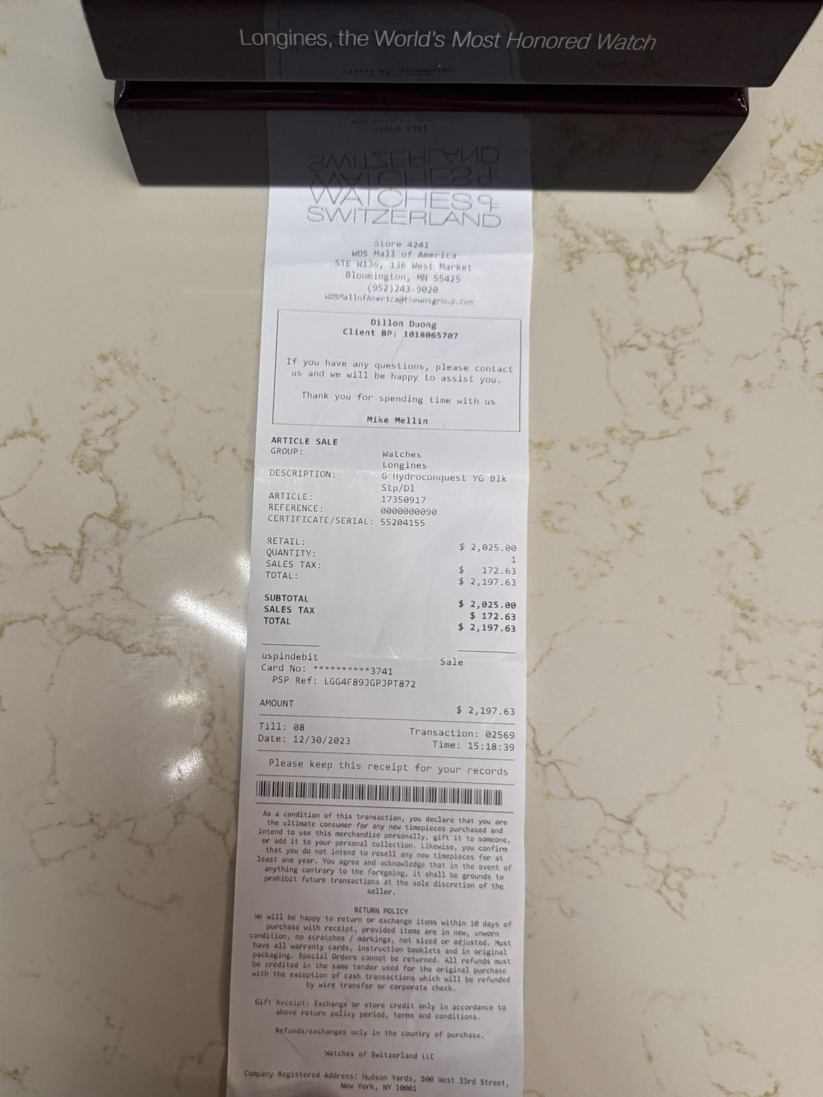 Longines HydroConquest Automatic – Full Set – OEM… - image 11