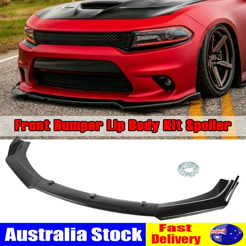 Front Bumper Lip Spoiler Gloss Black Splitter Kit For Toyota For Crown MS63 MS65 - image 2 of 4