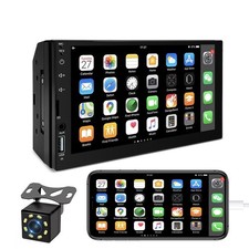 MP5 Car Player 2 Din 7 Inch Touch Screen Car Stereo Bluetooth  Backup Camera'