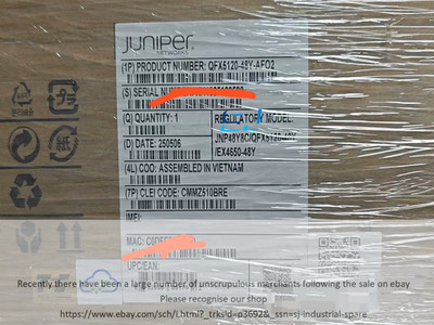 1PC new Juniper QFX5120-48Y-AFO2 QFX5120 Series 48-Port Ethernet Switch