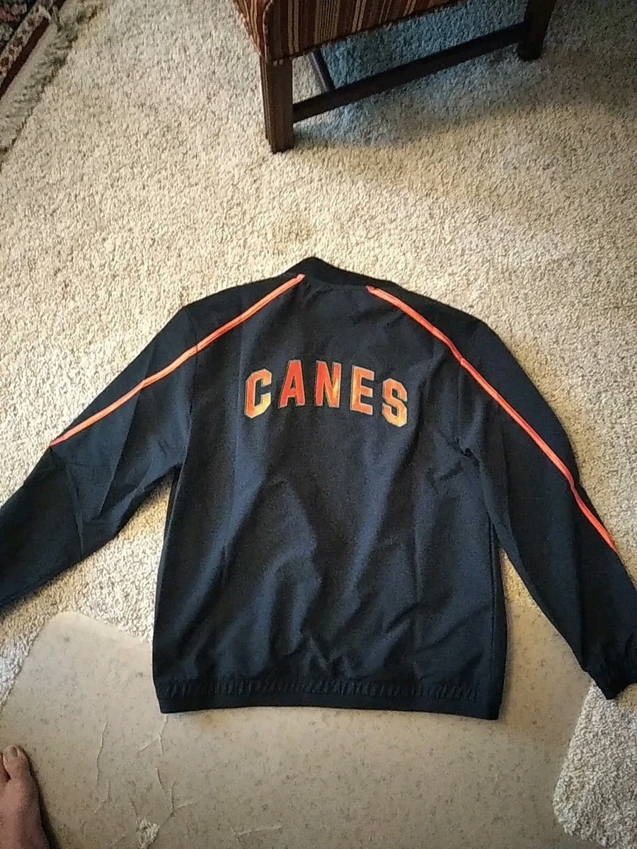 【超希少】adidas Miami Hurricanes ナイロンジャケット S Miami Hurricanes NCAA Adidas Men's Gore-Tex Perf. Black Full-Zip