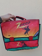 ZORRO Zaino Cartella Valigetta Scuola Vintage Anni 90 Giochi Preziosi  Nuovo