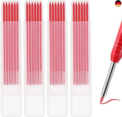 Tissting 24 Stück 2,8mm Bleistiftminen für Zimmermannsbleistift, Carpenter P