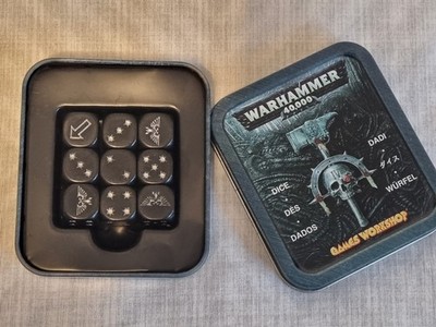 Warhammer 40k - 9 Würfel des Imperiums von 2004 - limited Edition