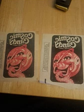 1970's COSMIC CANDY Sizzling Candy 2 IRON-ON TRANSFER PATCH / Wrapper Fire Ball