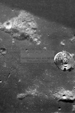 APOLLO 10 COMMAND AND SERVICE MODULES FROM LUNAR LANDER B W 4X6 PHOTO