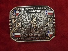 Rodeo COWTOWN BULL RIDING Champion 2025 FORT WORTH TEXAS Trophy Buckle Rare T64