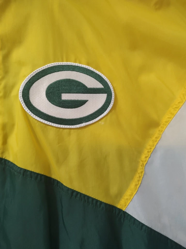 Riñonera cortavientos vintage Packers Apex One NFL años 90 para hombre talla M nailon verde Foto 2 de 4