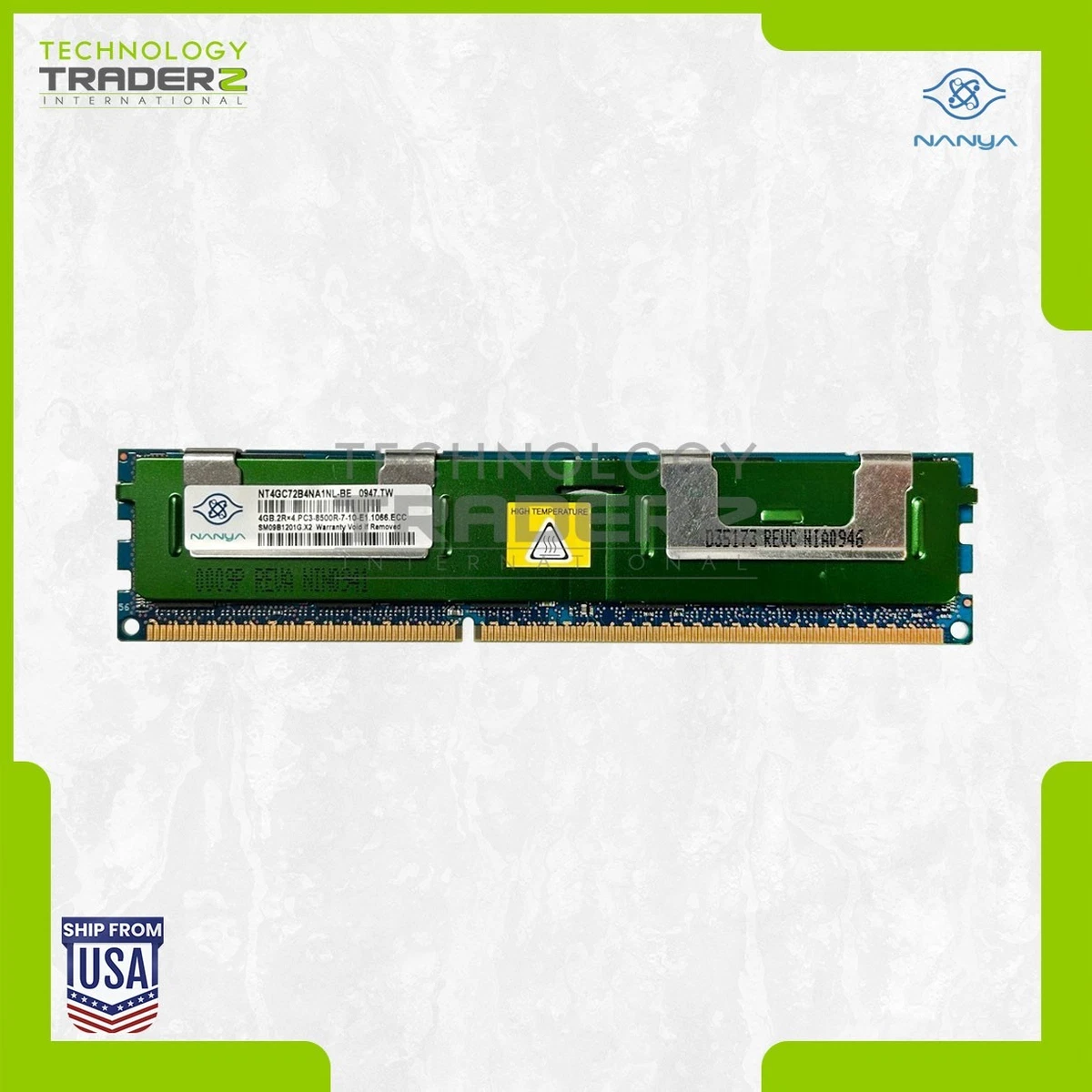 PC3-8500 (DDR3-1066) DDR3 SDRAM ECC Network Server Memory (RAM
