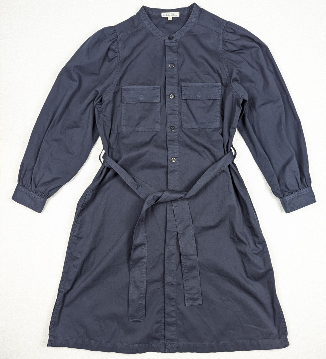 alex mill shirt dress Kerry Dress In Linen Roasted Bean / M