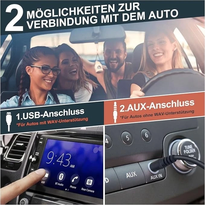 CD Player für Auto mit USB-Anschluss Homlab Universal CD Laufwerk für Auto PKW - Bild 3 von 4