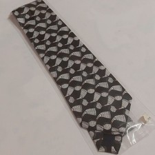 Vintage New Old Stock Dino Romaro Golfer Golf Enthusiasts Novelty Print Tie