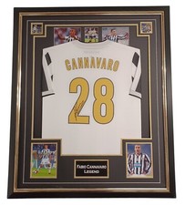 Framed FABIO CANNAVARO  Signed Shirt Jersey Autographed Display With CERT