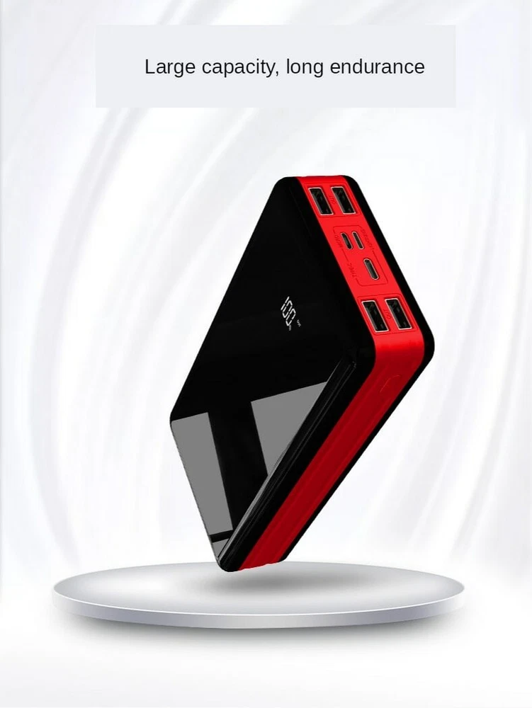 80,000mAh Power Bank with Digital Display & 4 USB Ports - High Capacity Portable Charger