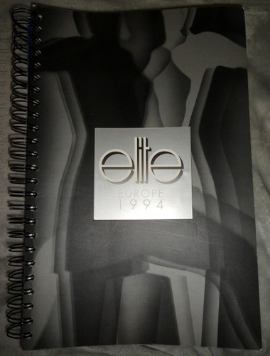 Vtg ELITE Model Agency Lookbook card Europe 1994 Karen Mulder Linda Evangelista - Picture 2 of 2