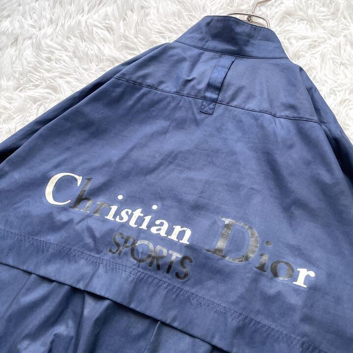 Christian Dior Sports Vintage Logo Jacket #M Polyester Navy