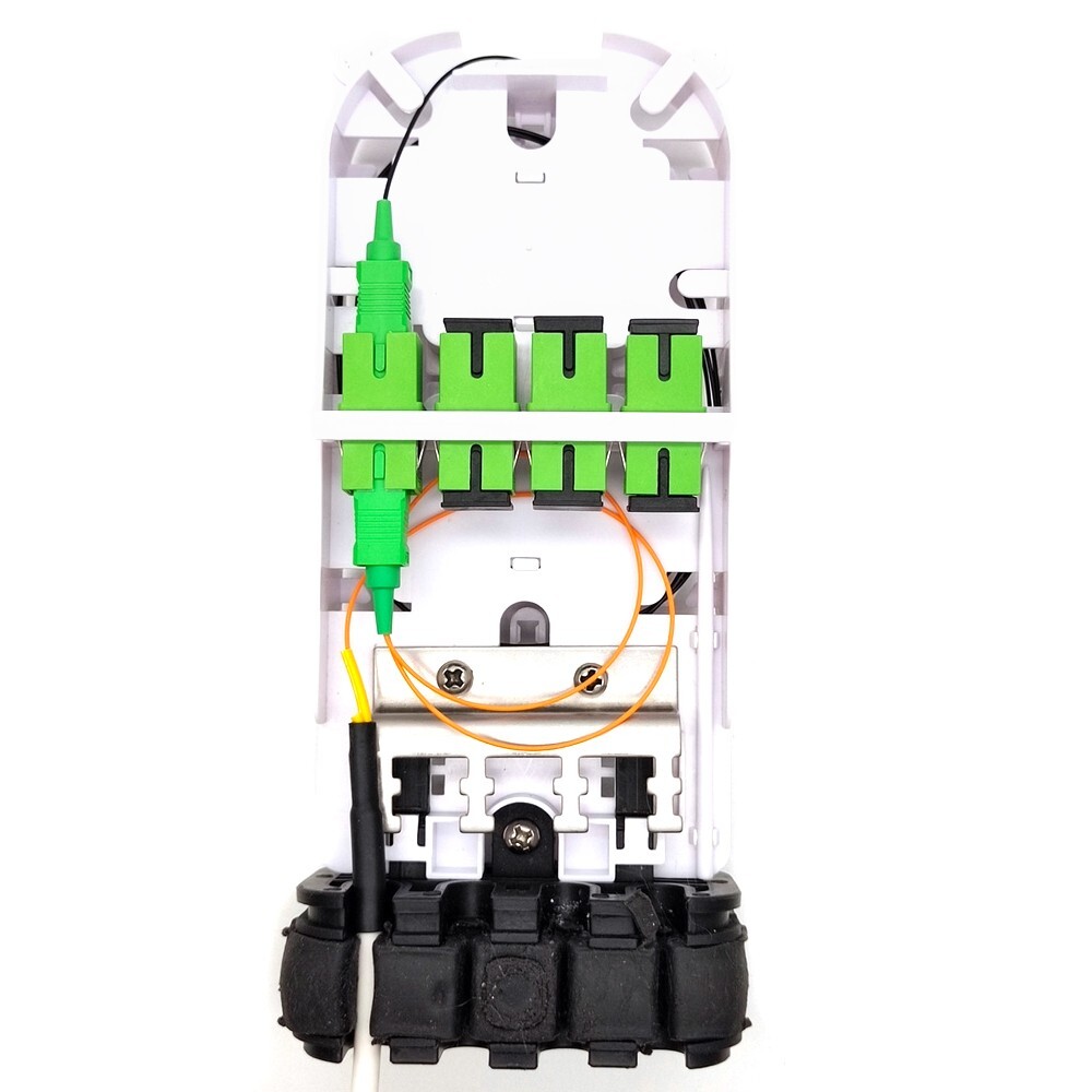 Lynn HDPAS-GEL-E-4 Fiber Enclosure: 2 In, 4 Out - Indoor/Outdoor/Burial, Up To 24 Core-480959