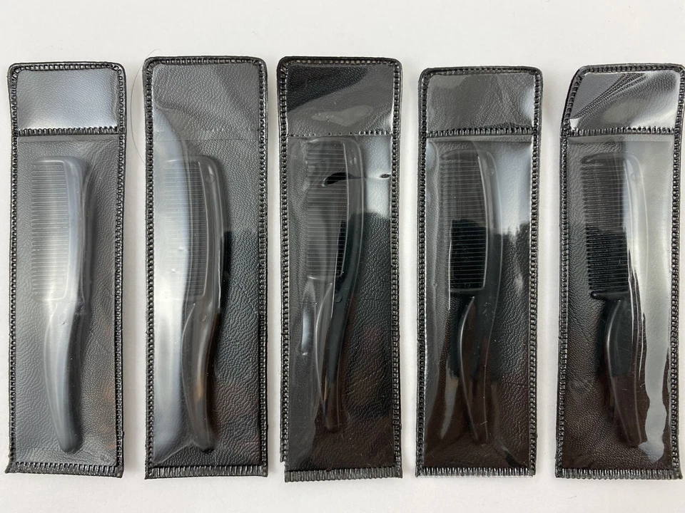 Scalpmaster #SC-9023 Mustache Eyebrow tiny Comb 3" LONG AND 4/8" TALL 5 comb Set - Image 2 of 4