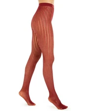 L349 Dkny Crimson Red or Black Women's Fashion-Net Tights