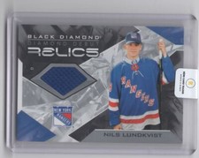 2021-22 Upper Deck Black Diamond Diamond Debut Relics Nils Lundkvist Rookie