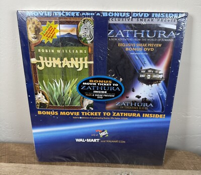 Zathura And Jumanji (DVD, 2005, 2-Disc Set) Lot