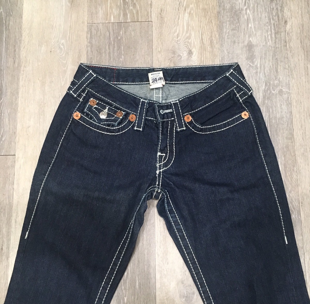 TRUE RELIGION DISCO JOEY BIG T ジーンズ 0772 TRUE RELIGION Women's Disco 'Joey' Big T - Drifter Dark Size