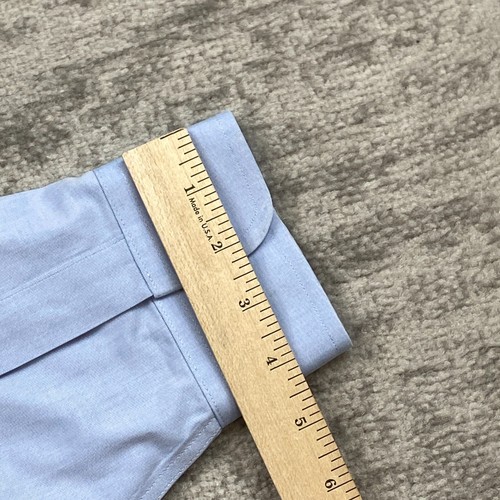VTG Brooks Brothers Oxford Shirt 16.5 - 2/3 Blue Formal Dress Preppy Outdoor Men - Picture 11 of 11