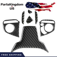 Real Carbon Fiber Steering Wheel Cover Trim NEW FOR HONDA Civic Sedan 2016-2021