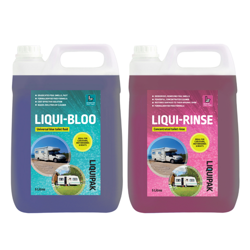 Blue Pink Caravan Toilet Chemical, 10L Fluid for Caravan Motorhome WC