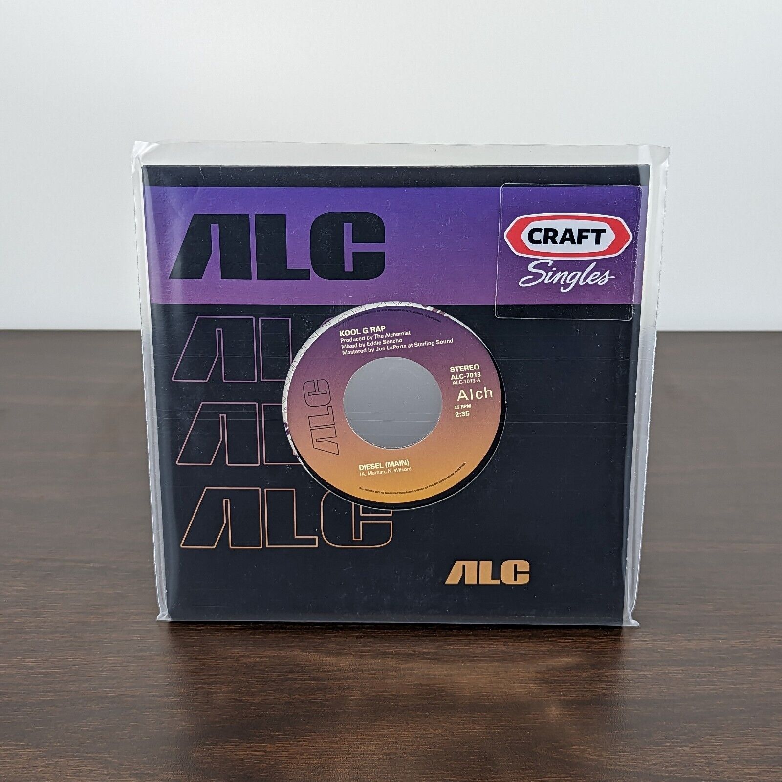 Kool G Rap & The Alchemist - DIESEL 7" Black Vinyl Limited Numbered Edition 500