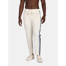 Athletic Works Men's SIZE 2XL 44-46 Track Pants, 30.5" Inseam WHITE NEW