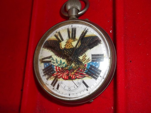 NO NAME WATCH CO 9J 21/2IN SIZE EAGLE ON DIAL - Picture 2 of 6