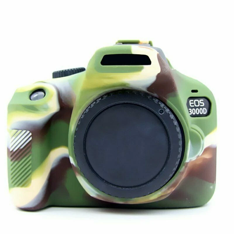 Funda protectora de silicona para cámaras Canon EOS 4000D/3000D Rebel T100 Recubrimiento suave Foto 2 de 4