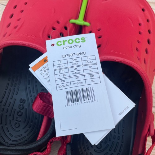 Zueco Crocs Echo rojo y negro Select-a-Size - Imagen 13 de 26