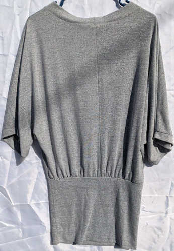 Bitten Sarah Jessica Parker Damenpullover Größe L grau kurzärmelige Bluseon - Bild 7 von 7