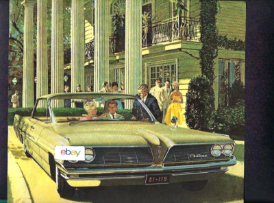 PONTIAC 1961 WHAT COMES IN A CATALINA 4 DOOR SEDAN WIDE TRACK IN GOLD AD
