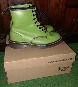 lime green doc martens