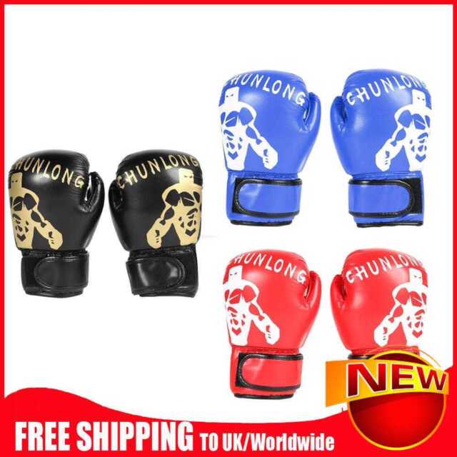 2pcs 8 oz Boxing Fighting Gloves Kids Adult Muay Thai Sparring Kickboxing Gloves