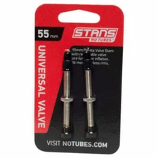 Stan's NoTubes Universal 55 mm Presta Valve Stems Stans 55m Stem w/ Removeable C