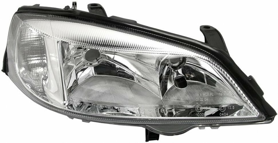 Phare avant droit pour Opel Astra G 1998-2009 avec lentille polycarbonate anti-UV haute clarté