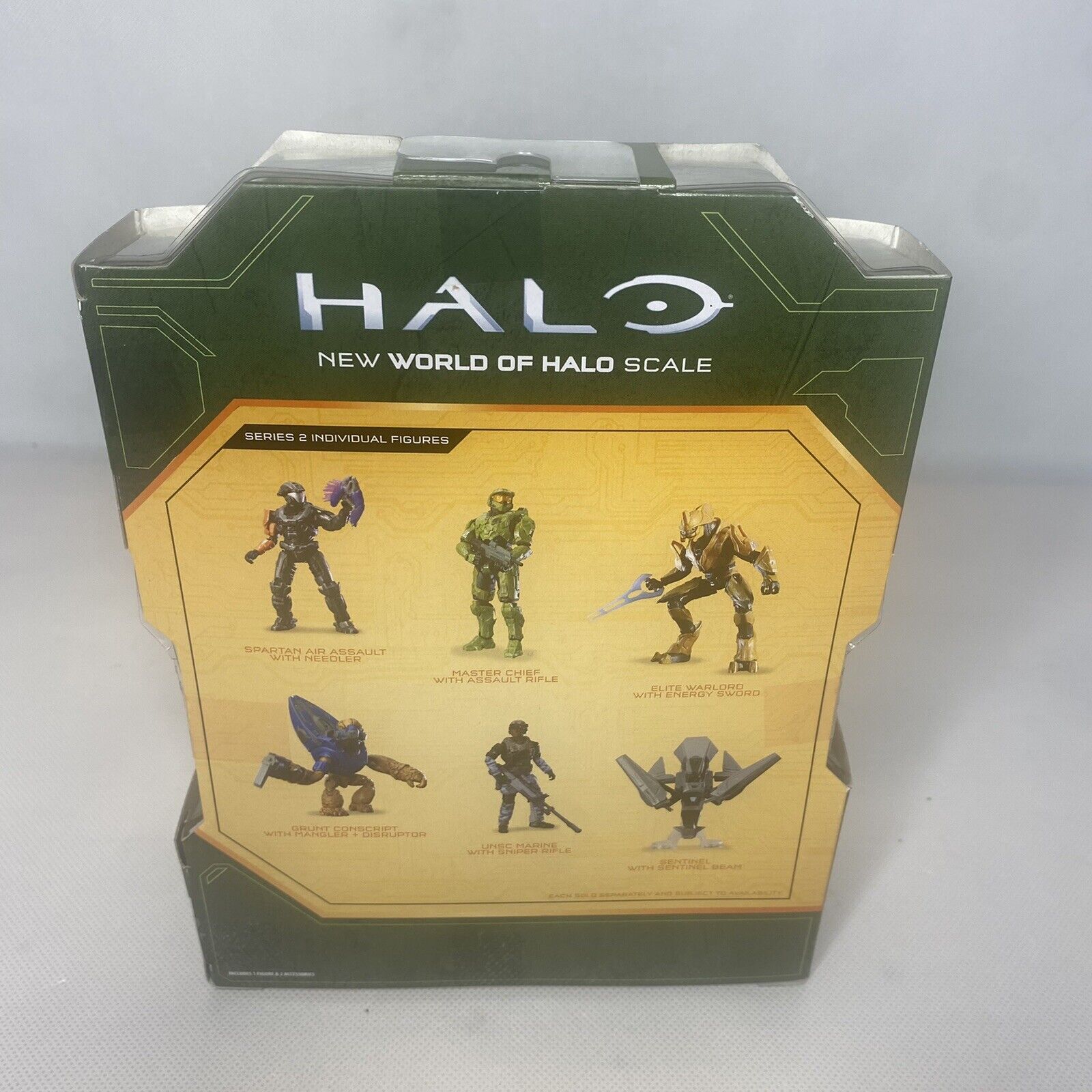 HALO INFINITE MASTER CHIEF FIGURE w/ ASSAULT RIFLE SERIES 2 NEW SEALED 4.5  INCH