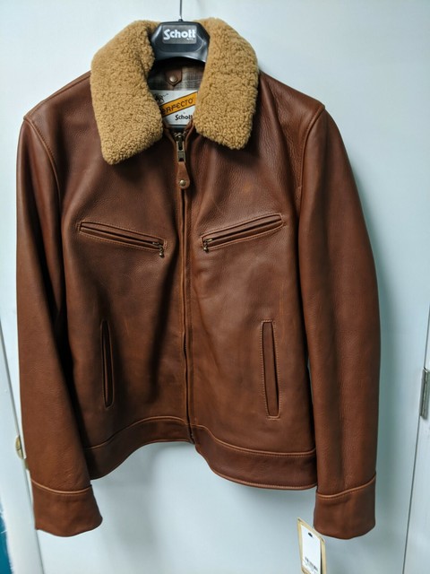 Schott Leather Jacket (596) Waxy Antique Cowhide | eBay